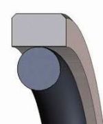 Pístové těsnění DICHTOMATIK KPOR 30 Z / 140 x 119 x 8.1 PTFE