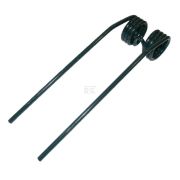 Pružné pero 9,5 x 107 x 390 mm černé s cívkou 46 mm (Kuhn) - 58505210KR