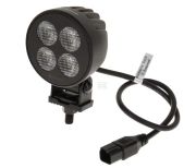 Pracovní LED světlo 24 W, 2556 lm, kulaté, 12/24 V, 83,9x99,5x59 mm, širokoúhlé 4 LED