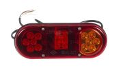 Pravé zadní LED světlo 205x53,6x80 mm, 12/24 V