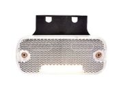 Bílé obrysové LED světlo, obdélníkové 105,4 x 45 x 11,8 mm (12/24 V)