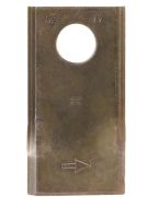 Nůž rotační sekačky levý 93 x 47 x 3 mm s otvorem O 19 mm (Kverneland, Taarup) - KT4189400001