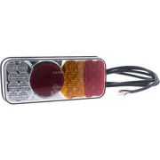 Multifunkční pravé zadní LED světlo, obdélníkové, 200,5 x 85 x 40 mm (12/24 V) - LA40031