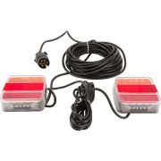 Sada magnetických zadních LED světel 12/2,5 m, čtvercové, 12/24 V - LA65014