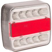Zadní LED světlo vč. SPZ, hranaté 106 x 98 x 35 mm, 1W/ 12V - LA99200GP