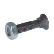Pluhový šroub s maticí M12x40 se 4hranem třída 10.9, DIN608