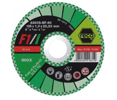 Řezný kotouč Reca - dělicí kotouč F1/Inox na nerezovou ocel - 125x1 mm