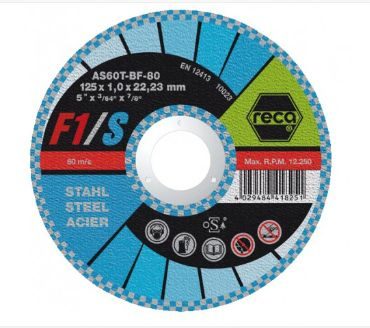 Řezný kotouč Reca - dělicí kotouč F1/Steel na ocel - 125x1 mm