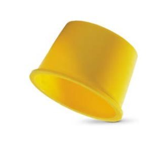 Univerzální ochranná zátka kónická Typ 1 D=24mm žlutá, LDPE