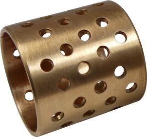 Kluzné pouzdro 110/115x100 - bronzové s mazacími otvory