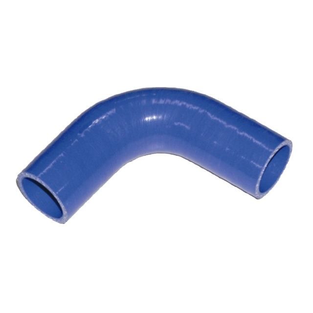 Silikontextilní koleno s výztuží RUBENA koleno 90° - d x L = 55 x 150 mm MVQ - modré