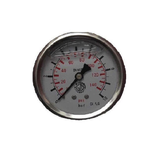 Manometr bez glycerínu D40 0-10 bar Z 1/8" TP 2.5 (zadní připojení)