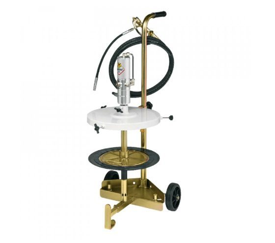 Mazací technika - mobilní sestava s pneu čerpadlem pro sudy 12-30 kg