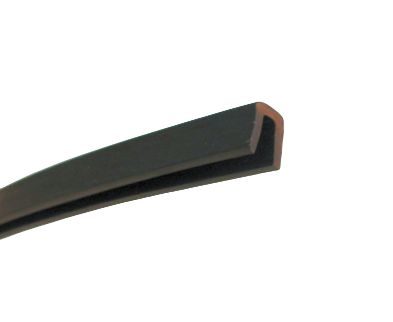 Lemovka černá U profil EPDM - 10 x 6 (pro tl. 3 mm)