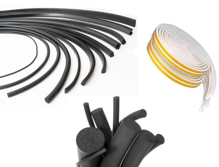 Pryžový profil EPDM mikroporézní samolepicí - 15 x 15 mm