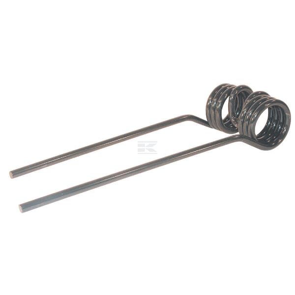 Pružné levotočivé pero 9,5 x 96 x 387 mm černé s cívkou 51 mm (Kuhn)