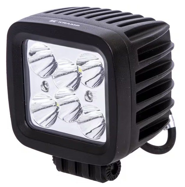 Pracovní LED světlo 42 W 100x82x128 mm 3780 lm, čtvercové, 10/30 V bodový paprsek 6 LED
