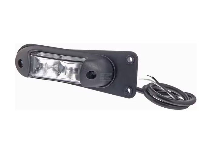 Obrysové LED světlo 0,8/1,7 W bílé/červené 139x35x35, obdélníkové 12/24V, 4 LED