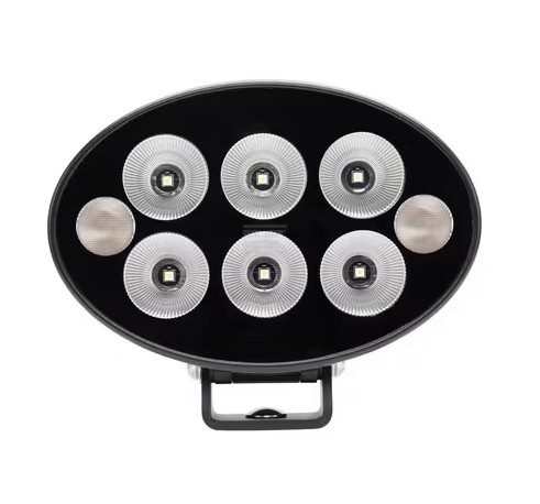 Pracovní + výstražné LED světlo 36 W 155x58x105 mm 3500 lm, oválné 10/30 V širokoúhlé, 6+2 LED