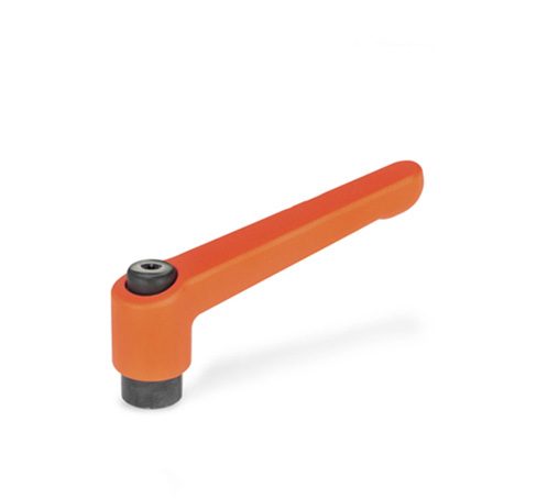 Regulovatelná upínací páka ELESA+GANTER GN 300-92-B12-OS - oranžová