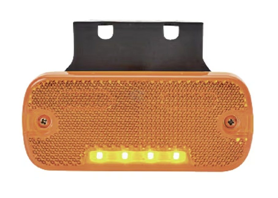 Oranžové obrysové LED světlo, obdélníkové 105,4 x 45 x 11,8 mm (12/24 V)