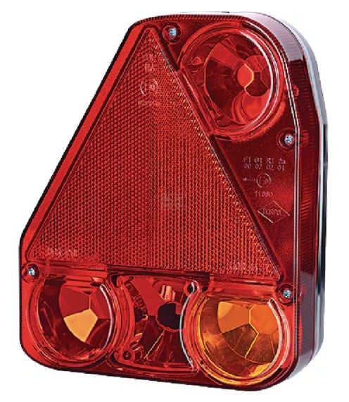 Levé zadní LED světlo 174x54,5x206 mm, 12/24 V