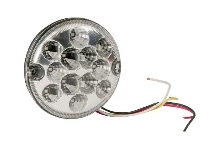 Zadní LED světlo, kulaté O 95 mm, 12/24 V