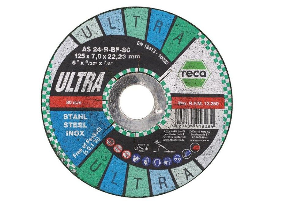 Brusný kotouč RECA hrubovací kotouč na ocel TURBO - 125x7 mm