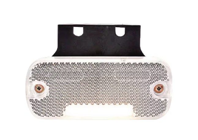 Bílé obrysové LED světlo, obdélníkové 105,4 x 45 x 11,8 mm (12/24 V)