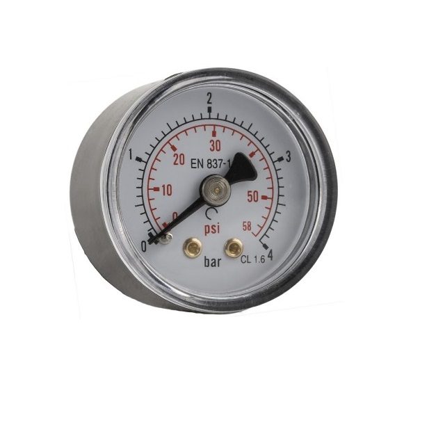 Manometr bez glycerínu D40 0-12 bar Z 1/8" TP 1.6 (zadní připojení)