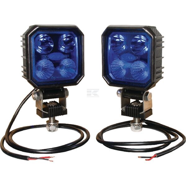 Sada pracovních LED světel 2 x 9 W pro postřikovací ramena (modré světlo)