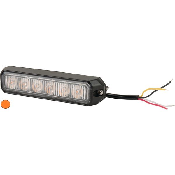 Poziční LED světlo 18 W 28x19x128 mm, 12/24 V 6 LED (oranžové světlo)