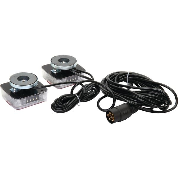 Sada LED světel 12 V, magnetická, 7-pin, kabel 7,5 m