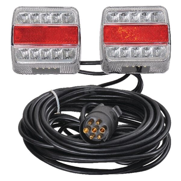 Sada LED světel 12 V, magnetická, 7-pin, kabel 12 m