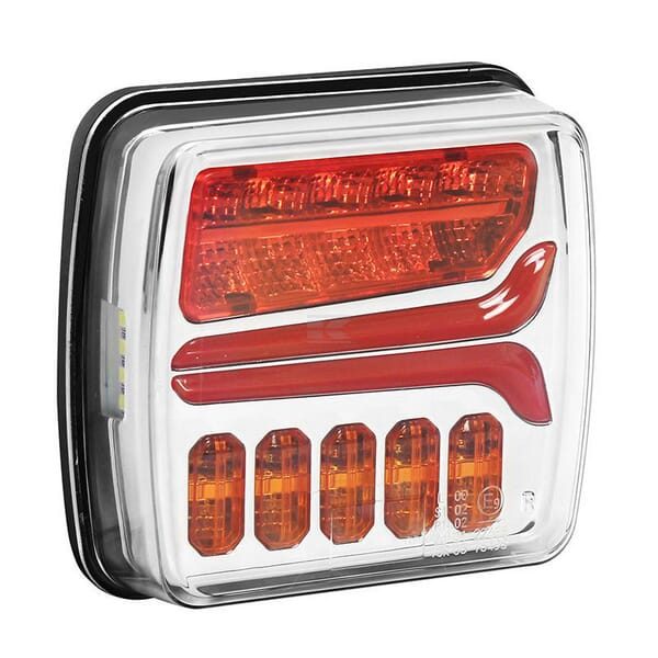 Pravé zadní LED světlo 11,4 W 110,2x102,6x40 mm, 12/24 V
