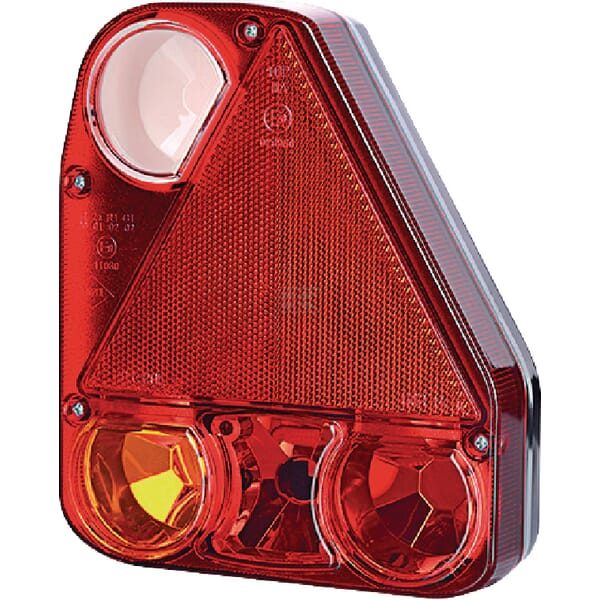 Pravé zadní LED světlo 174x54,5x206 mm, 12/24 V