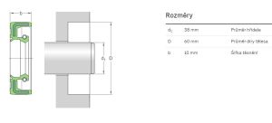 38X60X10 HMSA10 RG - Rozměrové údaje