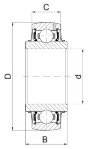 LS 210 2F - Rozměrový nákres