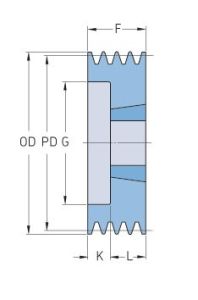 PHP 3SPB106TB - Rozměrový nákres