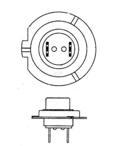 Halogenová žárovka H7, 55W 12V (3700 K)