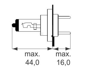 Halogenová žárovka H7, 55W 12V (3700 K)