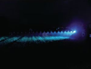 Sada pracovních LED světel 2 x 9 W pro postřikovací ramena (modré světlo)