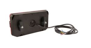 Multifunkční levé zadní LED světlo, obdélníkové, 242 x 134 x 36,5 mm (12/24 V)