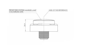 Multifunkční zadní LED světlo, kulaté, O 140 mm (12/24 V)