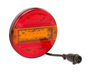 Multifunkční zadní 5pólové LED světlo, kulaté, O 140 mm (12/24 V) 