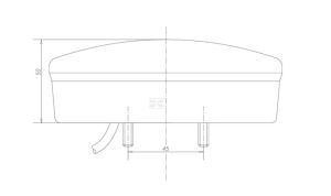 Multifunkční zadní LED světlo, kulaté, O 142 mm (12/24 V) 