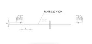 LED osvětlení registrační značky, obdélníkové 101x58,5x59,6 mm (12/24 V)