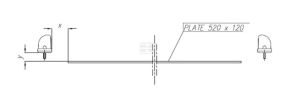 LED osvětlení registrační značky, obdélníkové 82,5 x 31 x 39 (12/24 V)