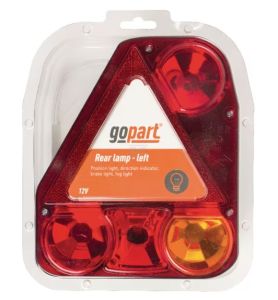 Levé zadní LED světlo 174x54,5x206 mm, 12/24 V