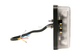 Multifunkční levé zadní LED světlo 228x40x106 mm, 12/24 V